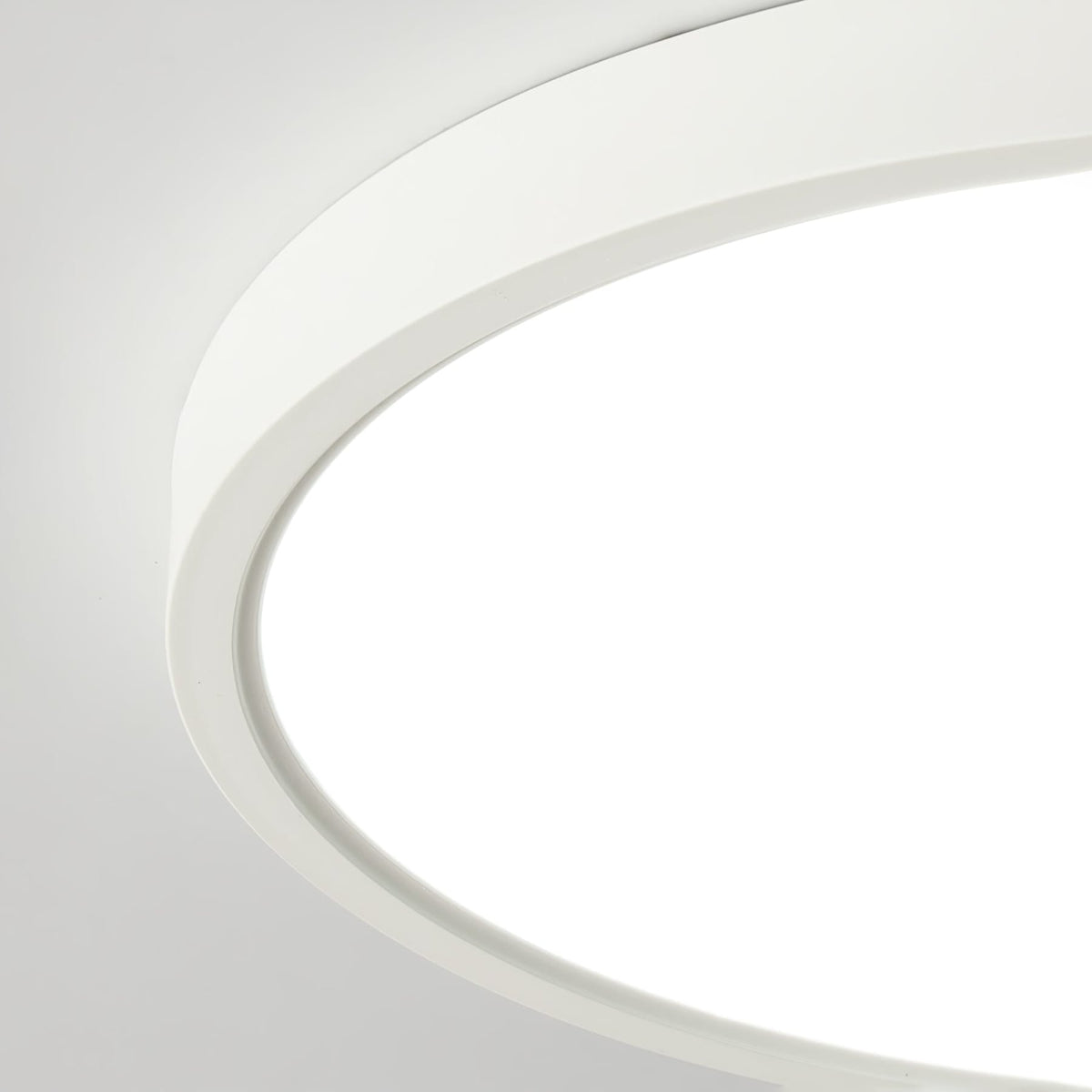 Minimalist Iron Flush Mount Ceiling Light With Slim Low-Profile Design