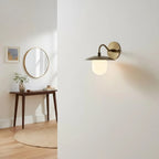 Modern Brass Wall Sconce for Living Room and Bedroom