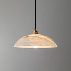 Modern Marble and Copper Pendant Light for Dining Room