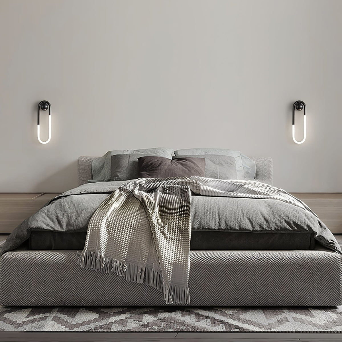 Minimalist Metal Wall Sconce for Living Room and Bedroom