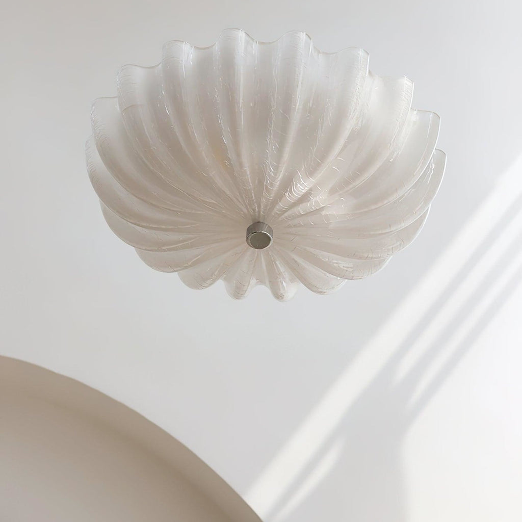 Vintage Glass Flush Mount Ceiling Light for Living Room