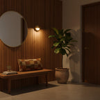 Modern Copper Wall Sconce With Dimmable Tri-Color Glow