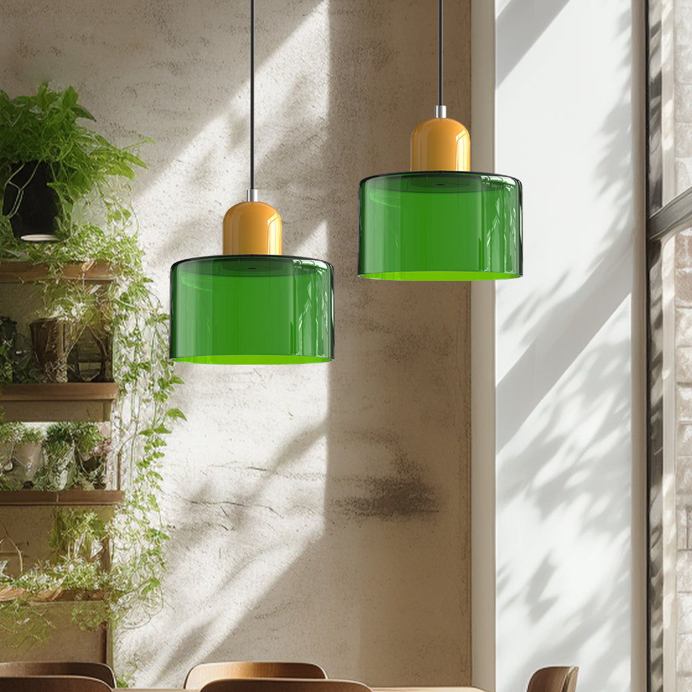 Bauhaus Glass E26 Pendant Light for Kitchen