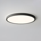 Minimalist Iron Flush Mount Ceiling Light With Slim Low-Profile Design