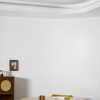 Modern Travertine Flush Mount Ceiling Light With Slim Profile