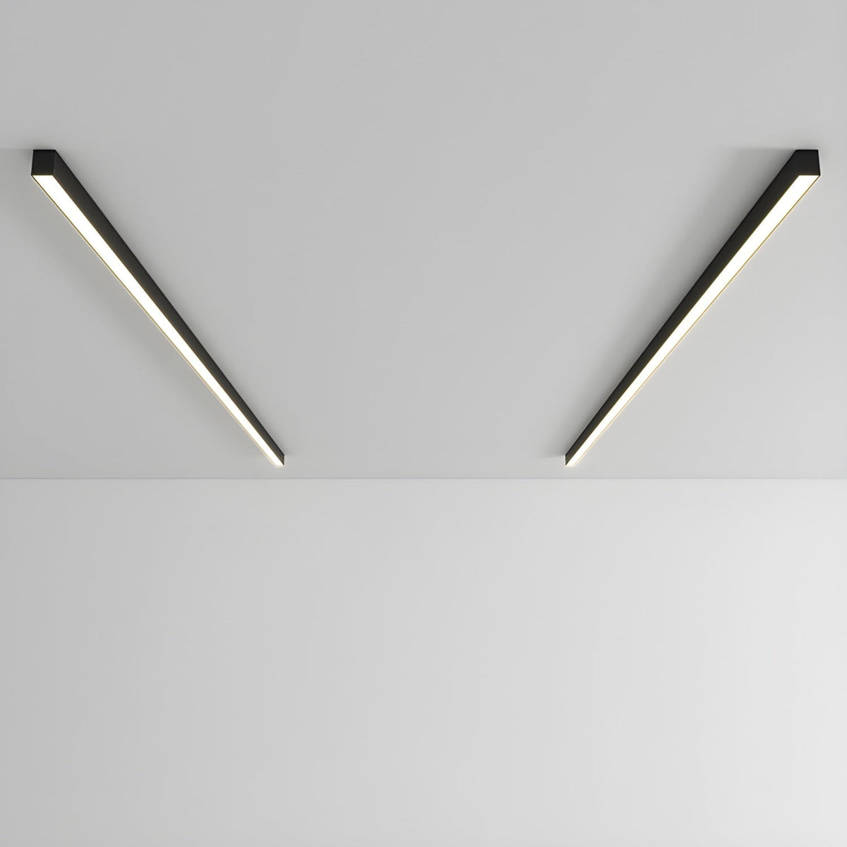 Minimalist Linear Metal Ceiling Light for Living Room