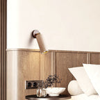 Modern Travertine Wall Sconce With Warm LED Glow