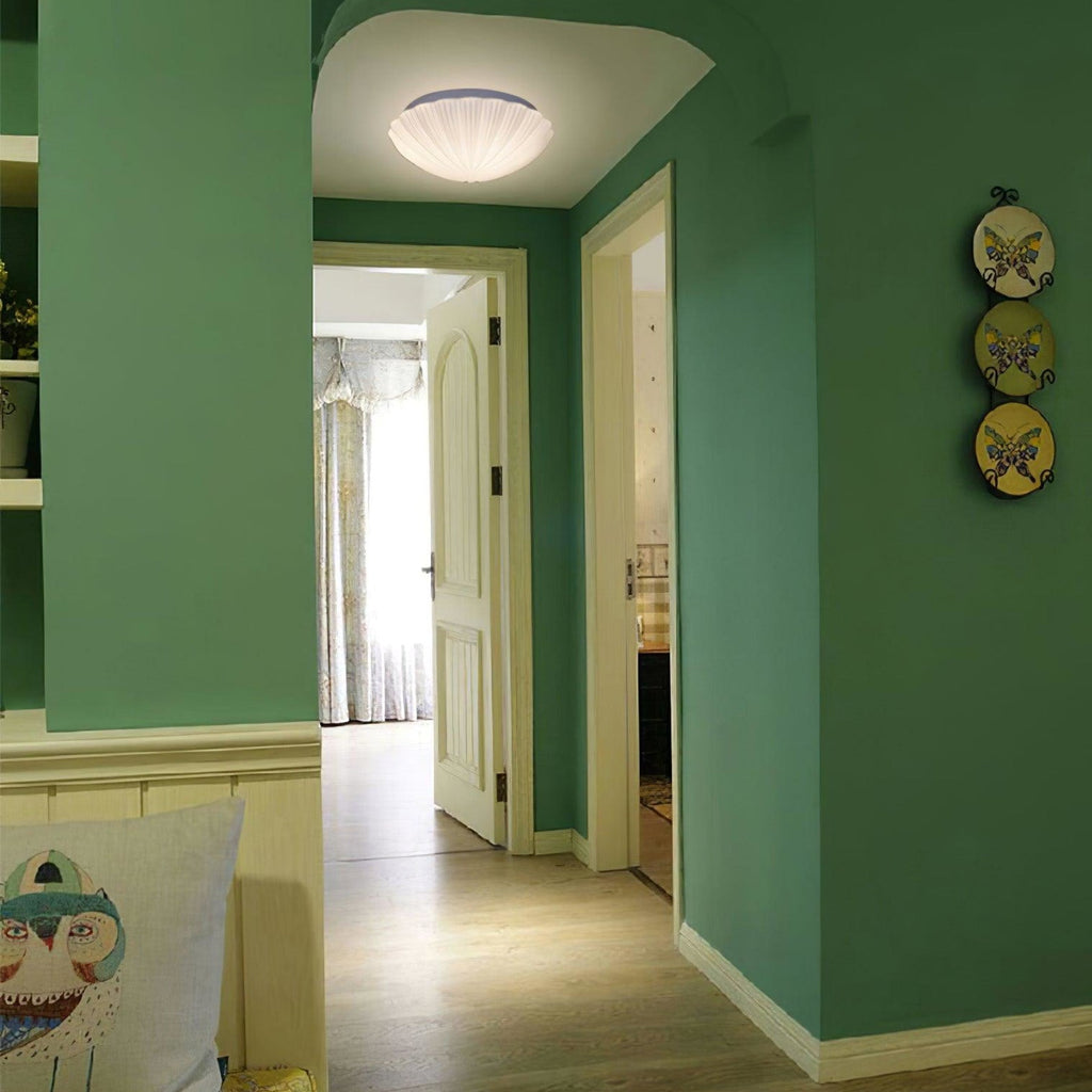 Modern Glass Flush Mount Ceiling Light