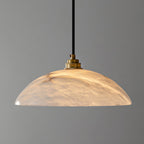 Modern Marble and Copper Pendant Light for Dining Room