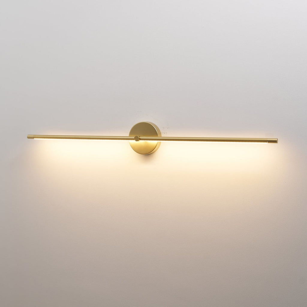 Minimalist Metal Linear Wall Sconce With Warm LED Glow