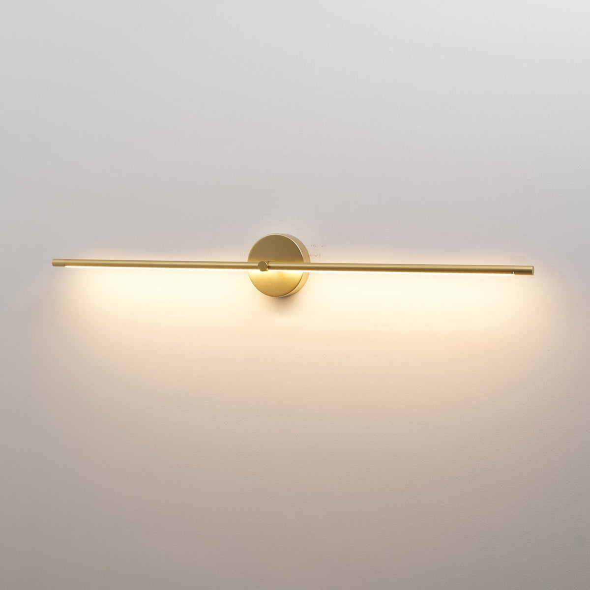 Minimalist Metal Linear Wall Sconce With Warm LED Glow