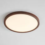 Minimalist Wood Flush Mount Ceiling Light With Slim Profile