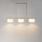 Modern Glass Pendant Light With Tri-Color LED Glow