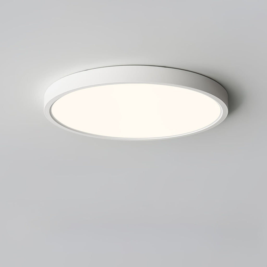 Minimalist Iron Flush Mount Ceiling Light With Slim Low-Profile Design
