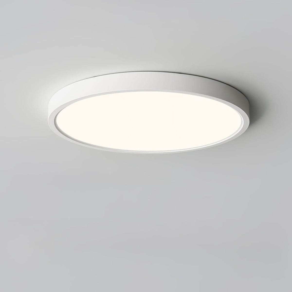 Minimalist Iron Flush Mount Ceiling Light With Slim Low-Profile Design
