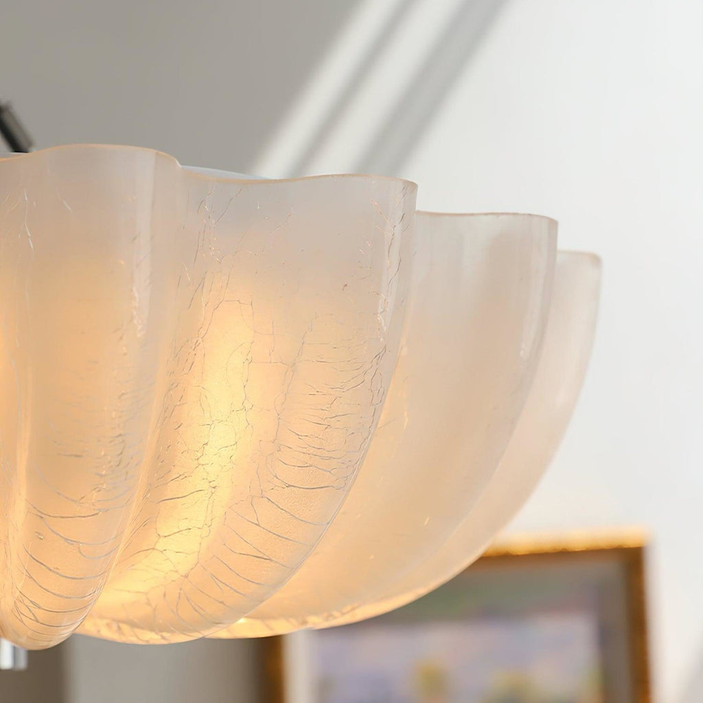 Vintage Glass Flush Mount Ceiling Light for Living Room