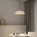 Modern Marble and Copper Pendant Light for Dining Room