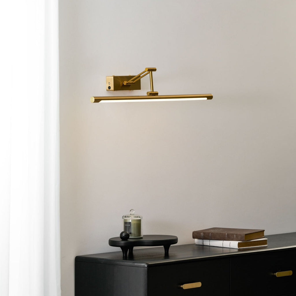 Modern Wrought Iron Wall Sconce With USB Power for Living Room