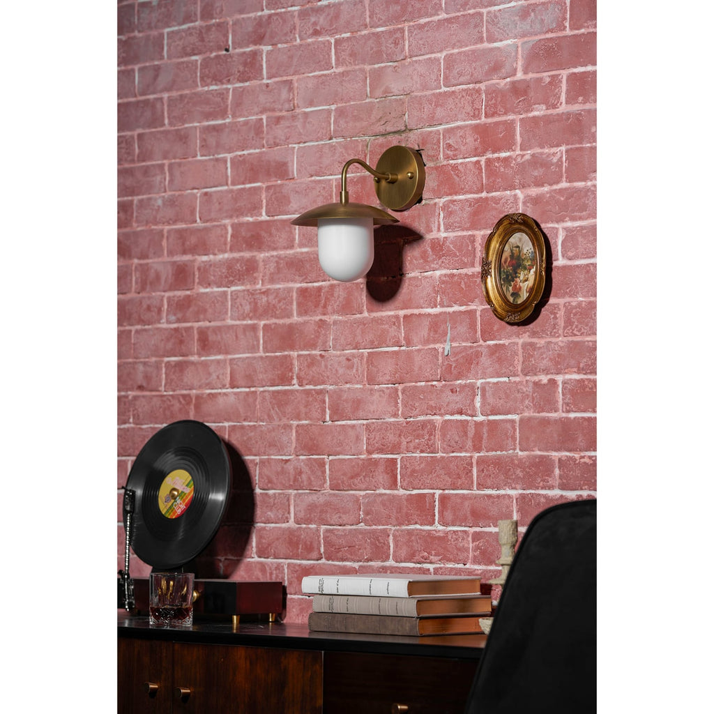 Modern Brass Wall Sconce for Living Room and Bedroom