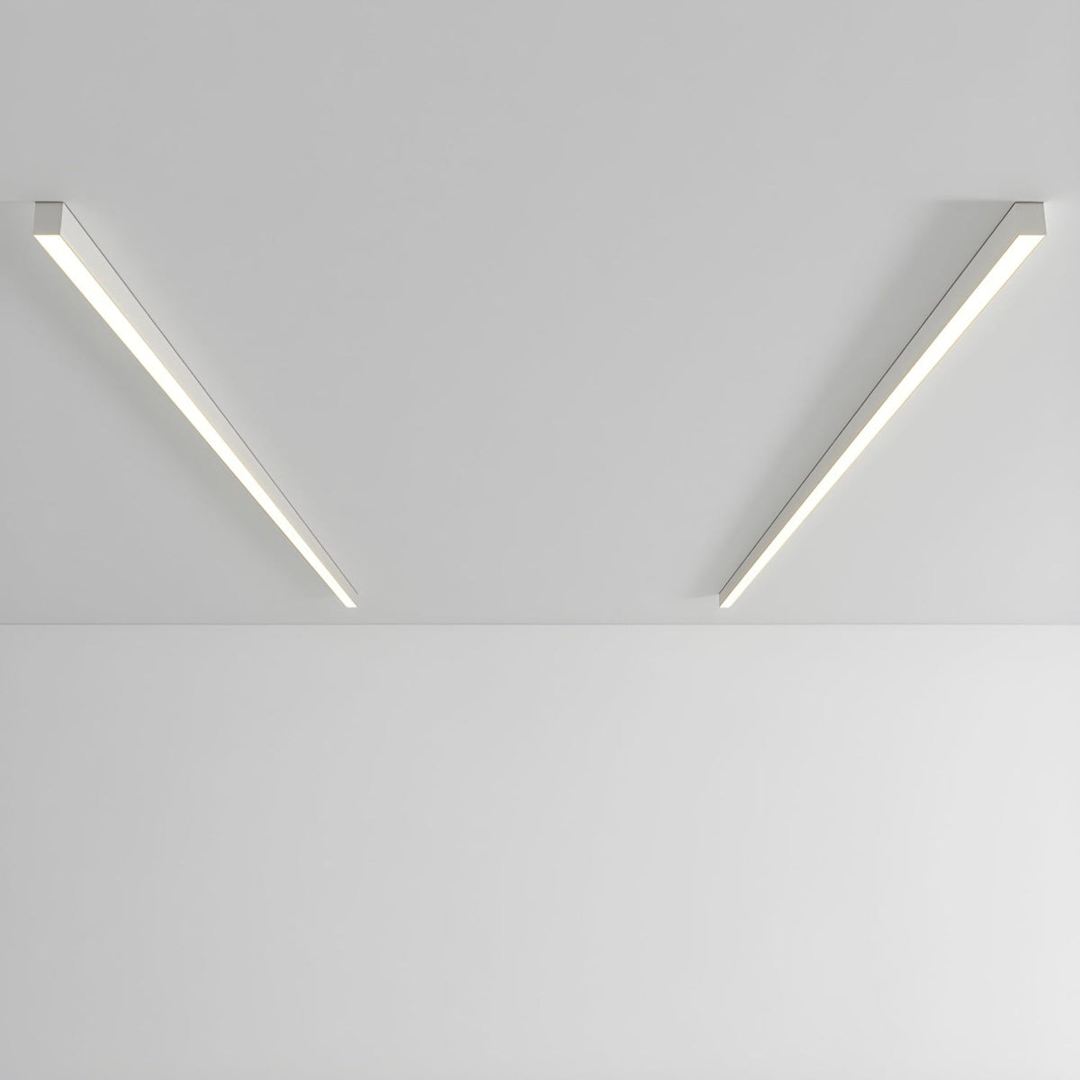 Minimalist Linear Metal Ceiling Light for Living Room