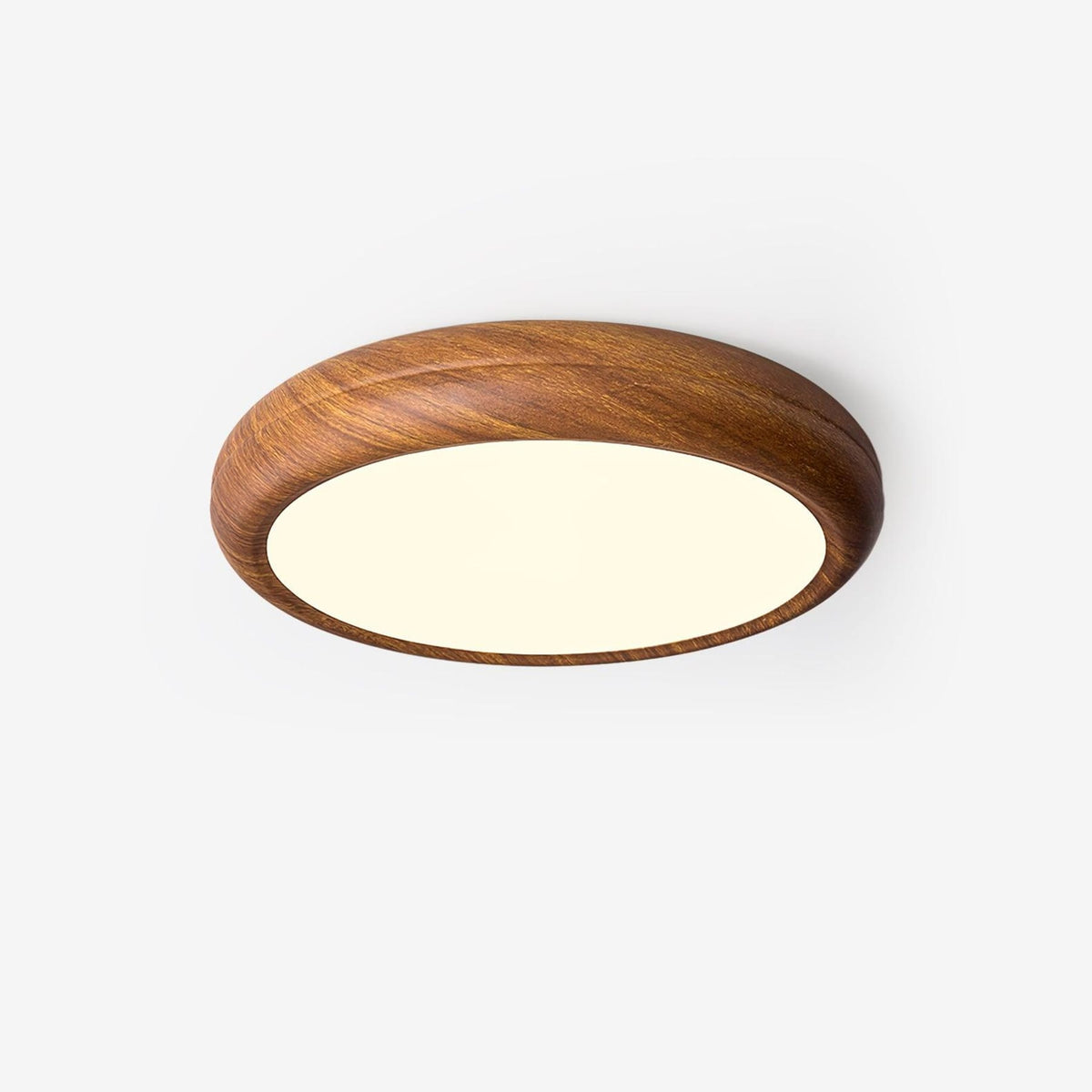 Scandinavian Wood Flush Mount Ceiling Light for Living Room