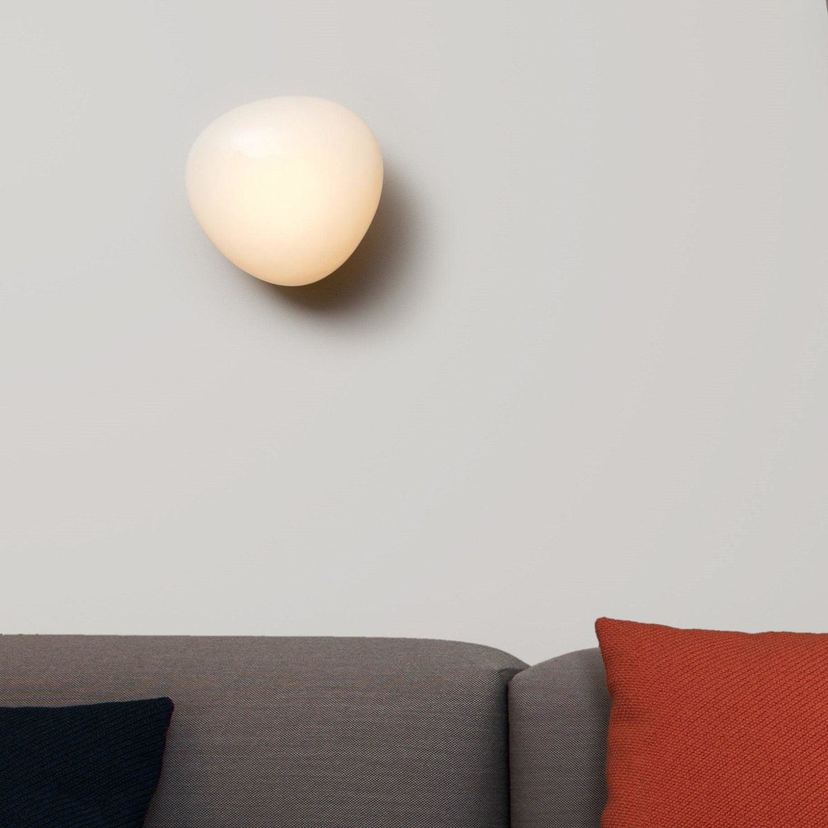 Modern Glass Wall Sconce With Warm Glass Shades