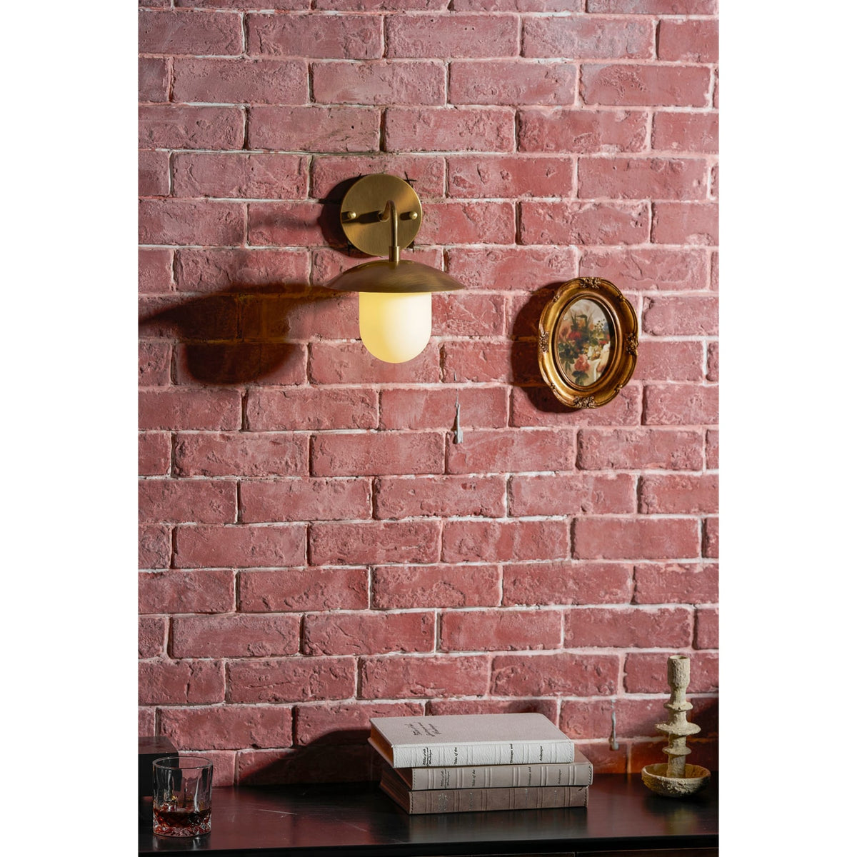 Modern Brass Wall Sconce for Living Room and Bedroom