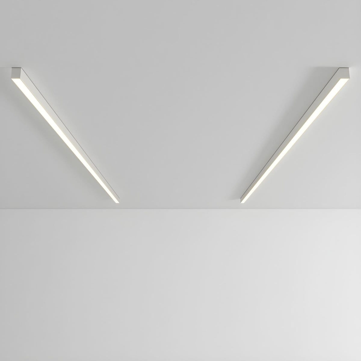 Minimalist Linear Metal Ceiling Light for Living Room