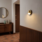 Modern Copper Wall Sconce With Dimmable Tri-Color Glow