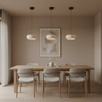 Modern Travertine Stone Pendant Light With Dimmable Remote Control