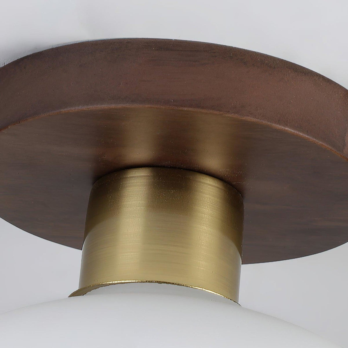 Modern Solid Wood Semi-Flush Ceiling Light for Living Room