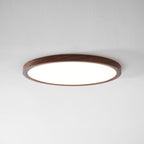 Minimalist Wood Flush Mount Ceiling Light With Slim Profile