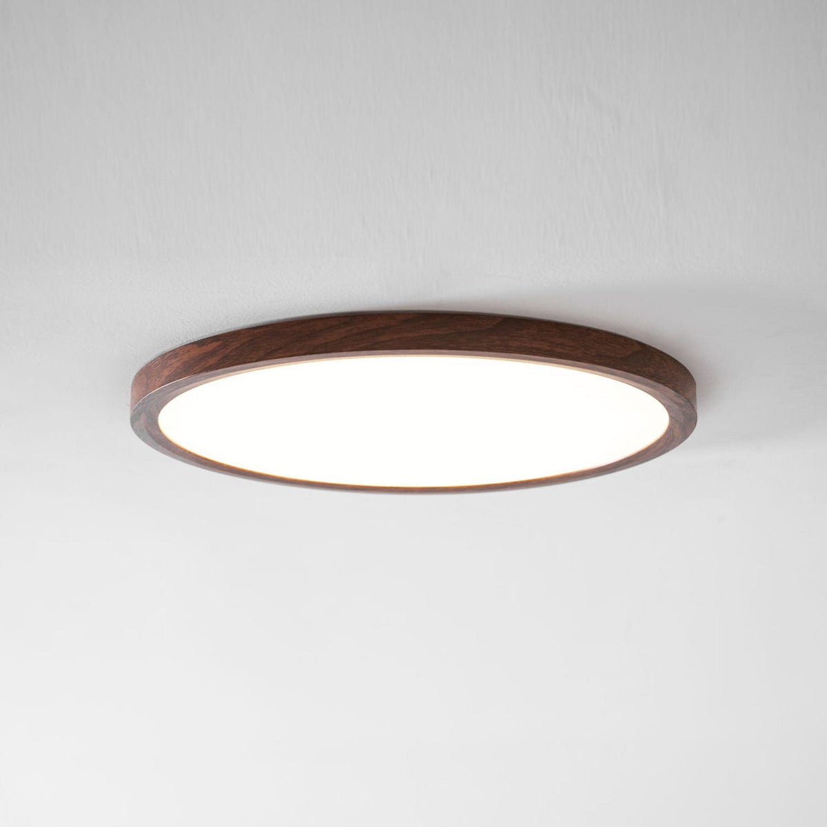 Minimalist Wood Flush Mount Ceiling Light With Slim Profile