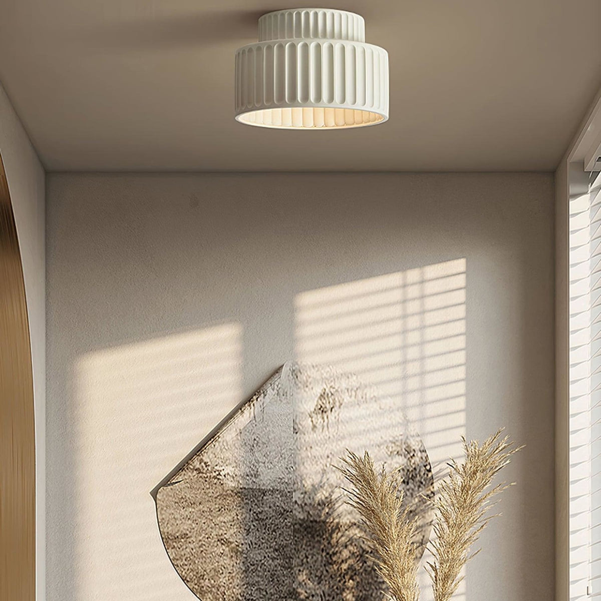 Modern Semi-Flush Ceiling Light for Living Room and Bedroom