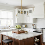 Modern Brass Pendant Light With Ceramic Shades for Dining Room