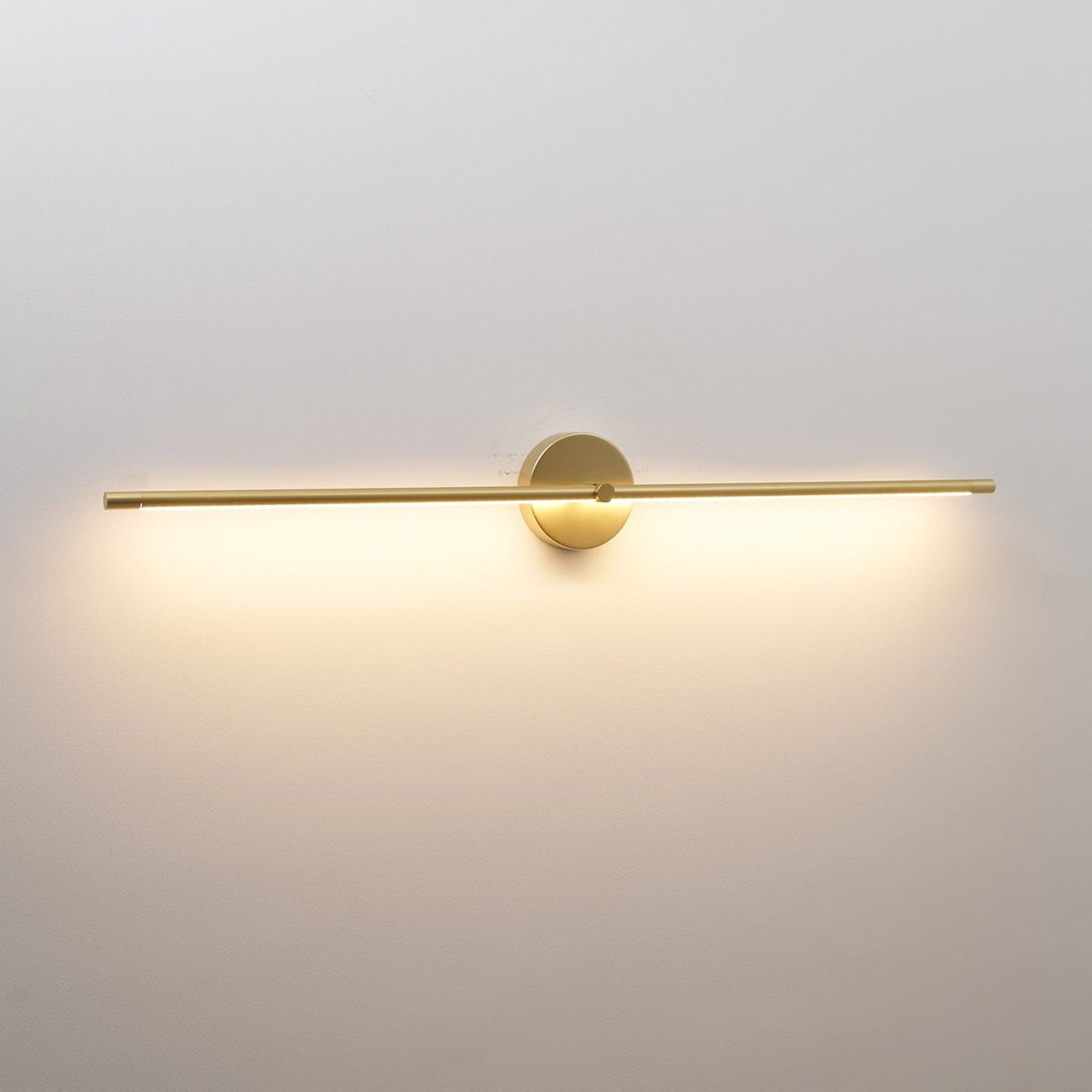 Minimalist Metal Linear Wall Sconce With Warm LED Glow