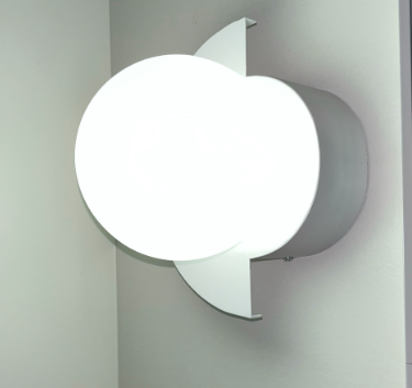 Modern Metal Wall Sconce With Selectable LED Glow