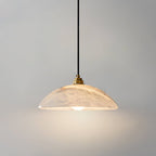 Modern Marble and Copper Pendant Light for Dining Room