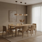 Modern Travertine Stone Pendant Light With Dimmable Remote Control