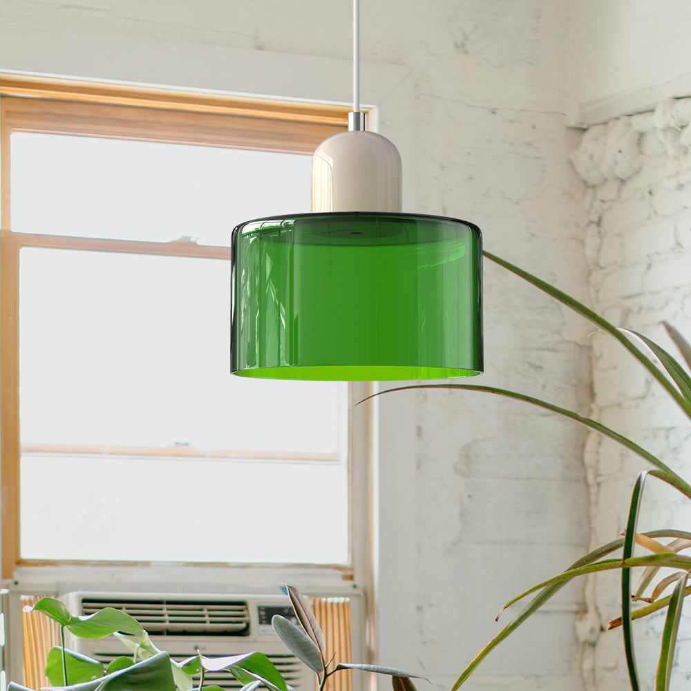Bauhaus Glass E26 Pendant Light for Kitchen