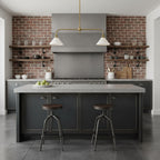 Modern Brass Pendant Light With Ceramic Shades for Dining Room