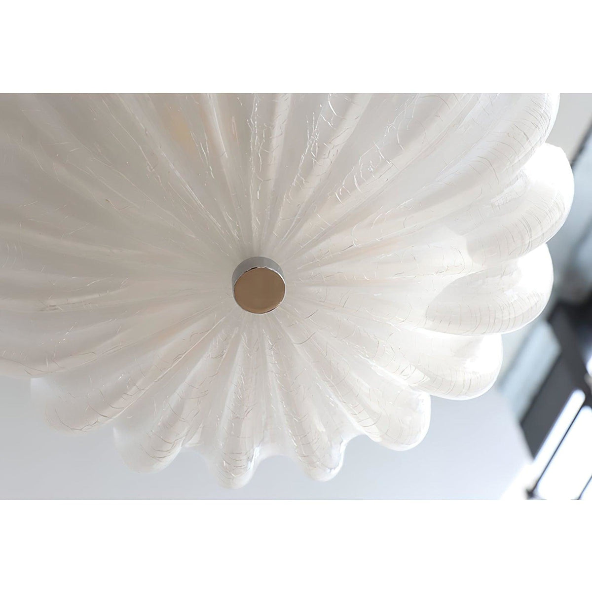 Vintage Glass Flush Mount Ceiling Light for Living Room