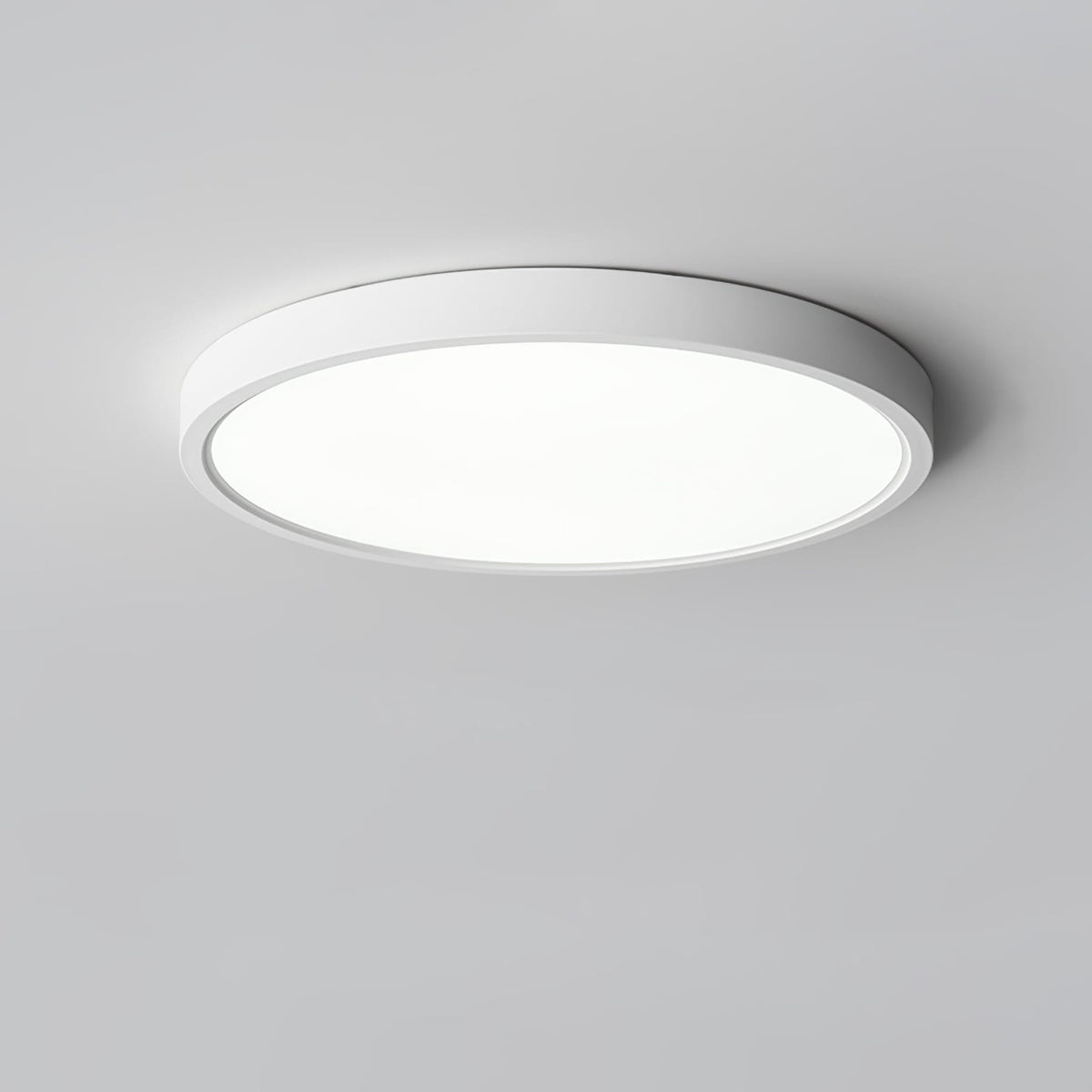 Minimalist Iron Flush Mount Ceiling Light With Slim Low-Profile Design