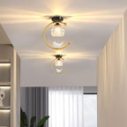 Modern Solid Brass Flush Mount Ceiling Light