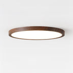 Minimalist Wood Flush Mount Ceiling Light With Slim Profile