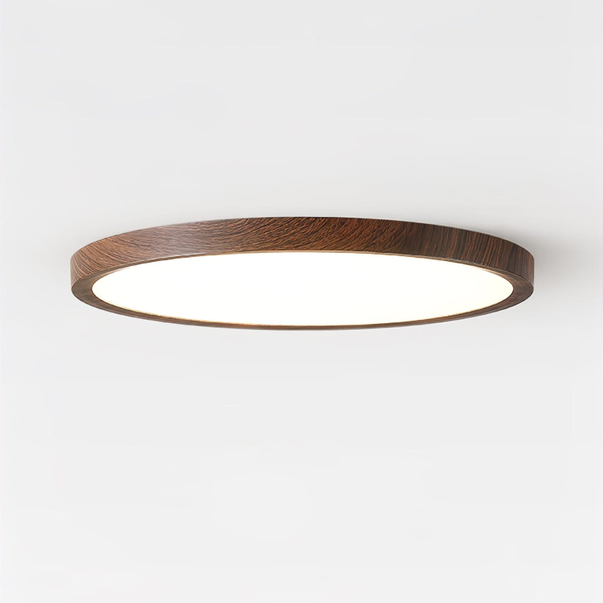 Minimalist Wood Flush Mount Ceiling Light With Slim Profile