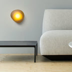 Modern Glass Wall Sconce With Warm Glass Shades