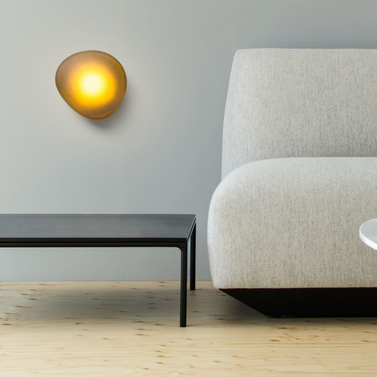 Modern Glass Wall Sconce With Warm Glass Shades