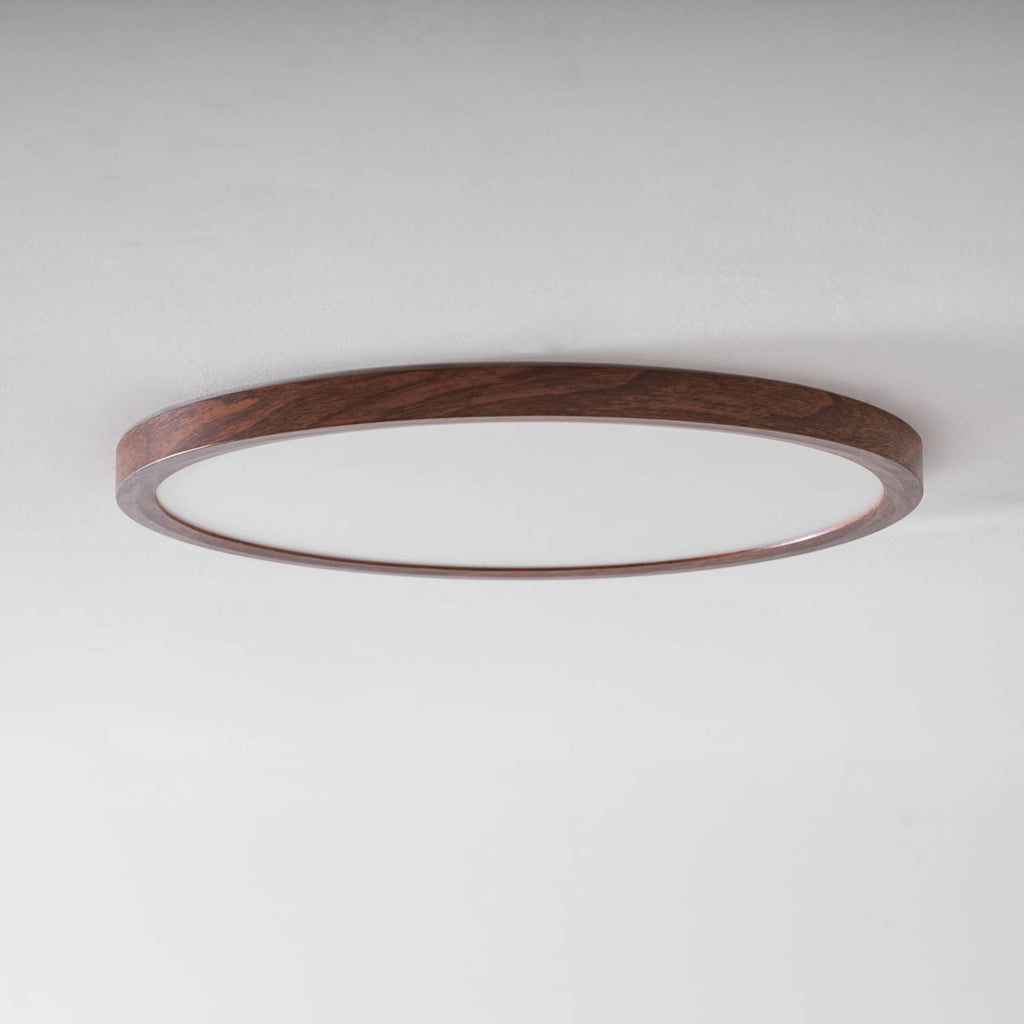 Minimalist Wood Flush Mount Ceiling Light With Slim Profile