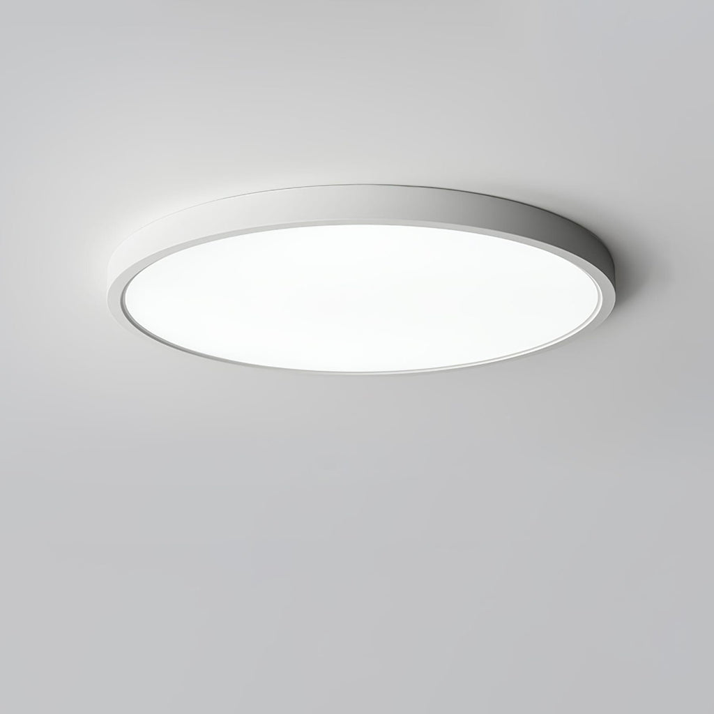 Minimalist Iron Flush Mount Ceiling Light With Slim Low-Profile Design
